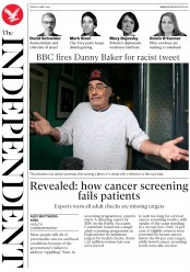 The Independent (UK) Newspaper Front Page for 10 May 2019