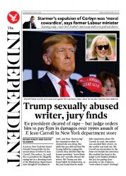 The Independent (UK) Newspaper Front Page for 10 May 2023