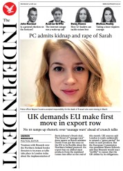 The Independent (UK) Newspaper Front Page for 10 June 2021