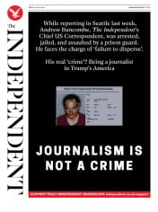 The Independent (UK) Newspaper Front Page for 10 July 2020