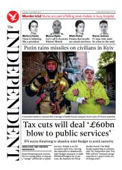 The Independent (UK) Newspaper Front Page for 11 October 2022