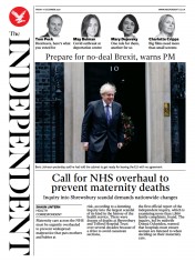 The Independent (UK) Newspaper Front Page for 11 December 2020