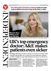 The Independent front page for 11 December 2023