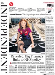 The Independent (UK) Newspaper Front Page for 11 February 2014