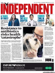 The Independent (UK) Newspaper Front Page for 11 March 2013