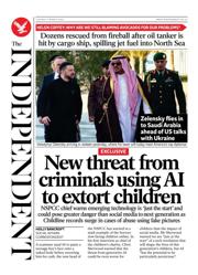 The Independent front page for 11 March 2025