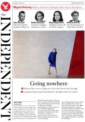 The Independent (UK) Newspaper Front Page for 11 April 2019
