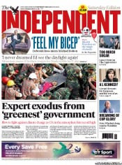 The Independent (UK) Newspaper Front Page for 11 May 2013
