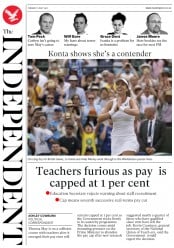 The Independent (UK) Newspaper Front Page for 11 July 2017