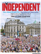 The Independent (UK) Newspaper Front Page for 11 September 2012