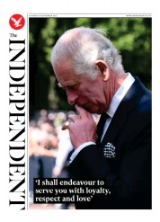 The Independent (UK) Newspaper Front Page for 11 September 2022