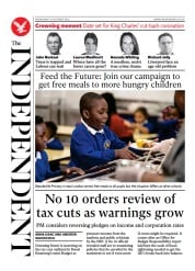 The Independent (UK) Newspaper Front Page for 12 October 2022