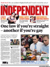 The Independent (UK) Newspaper Front Page for 12 December 2012