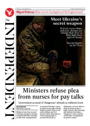 The Independent (UK) Newspaper Front Page for 12 December 2022