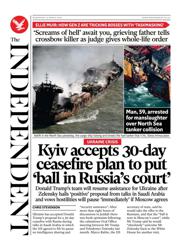 The Independent front page for 12 March 2025