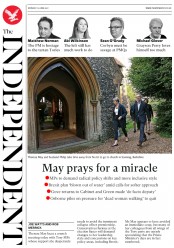 The Independent (UK) Newspaper Front Page for 12 June 2017