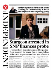 The Independent (UK) Newspaper Front Page for 12 June 2023