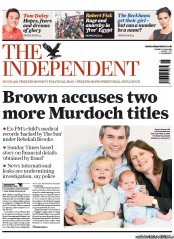 The Independent (UK) Newspaper Front Page for 12 July 2011