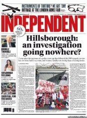 The Independent (UK) Newspaper Front Page for 12 September 2013