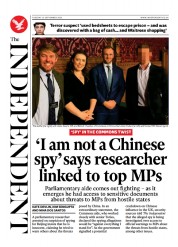The Independent front page for 12 September 2023