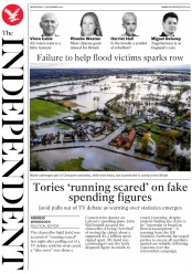 The Independent (UK) Newspaper Front Page for 13 November 2019