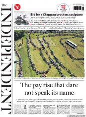 The Independent (UK) Newspaper Front Page for 13 December 2013