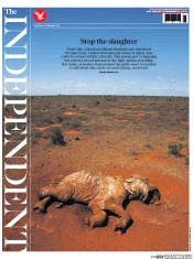 The Independent (UK) Newspaper Front Page for 13 February 2014