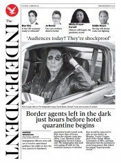 The Independent (UK) Newspaper Front Page for 13 February 2021