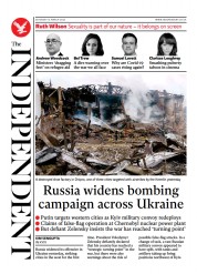 The Independent (UK) Newspaper Front Page for 13 March 2022