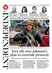 The Independent front page for 13 June 2022