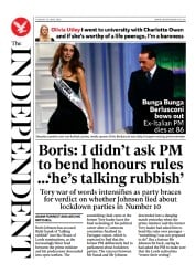 The Independent (UK) Newspaper Front Page for 13 June 2023