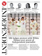 The Independent (UK) Newspaper Front Page for 13 July 2020