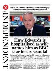 The Independent (UK) Newspaper Front Page for 13 July 2023