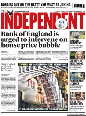 The Independent (UK) Newspaper Front Page for 13 September 2013