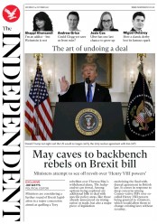 The Independent (UK) Newspaper Front Page for 14 October 2017