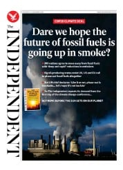 The Independent front page for 14 December 2023