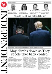 The Independent (UK) Newspaper Front Page for 14 June 2018