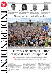 The Independent (UK) Newspaper Front Page for 14 July 2018