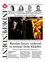 The Independent front page for 14 September 2022