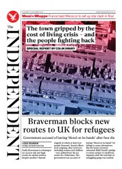 The Independent (UK) Newspaper Front Page for 15 December 2022