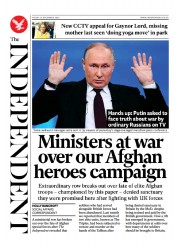 The Independent front page for 15 December 2023