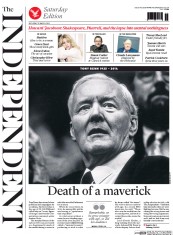 The Independent Newspaper Front Page (UK) for 15 March 2014