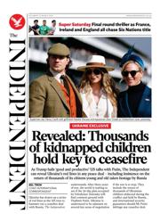 The Independent front page for 15 March 2025