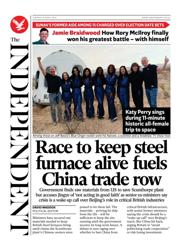 The Independent front page for 15 April 2025