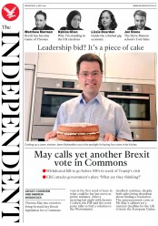The Independent (UK) Newspaper Front Page for 15 May 2019