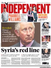The Independent (UK) Newspaper Front Page for 15 June 2013