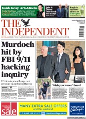 The Independent (UK) Newspaper Front Page for 15 July 2011