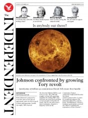 The Independent (UK) Newspaper Front Page for 15 September 2020