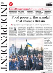 The Independent (UK) Newspaper Front Page for 16 April 2014