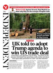 The Independent front page for 16 April 2025